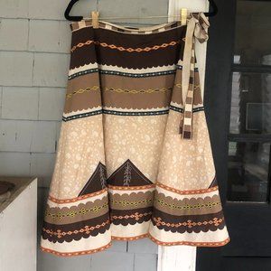 BCBG MaxAzria Patterned A-Line Skirt